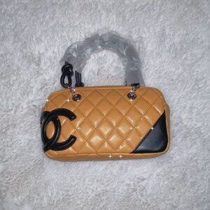 Tan and Black Small Purse (New)